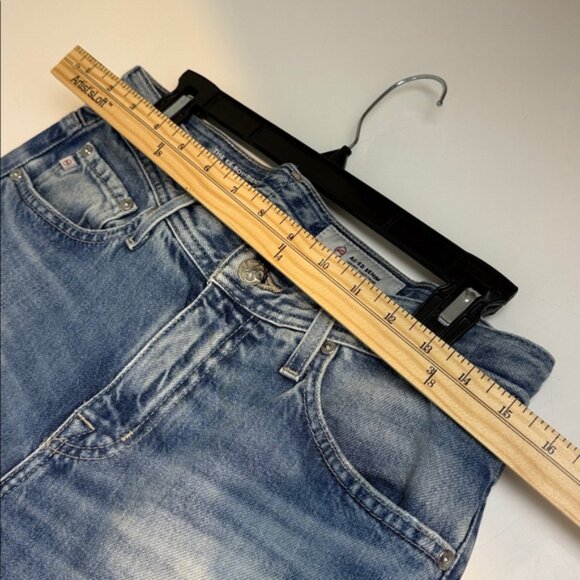 AG Adriano Goldschmied the Ex boyfriend Slim Leg Light Blue Straight Jeans - Picture 5 of 8